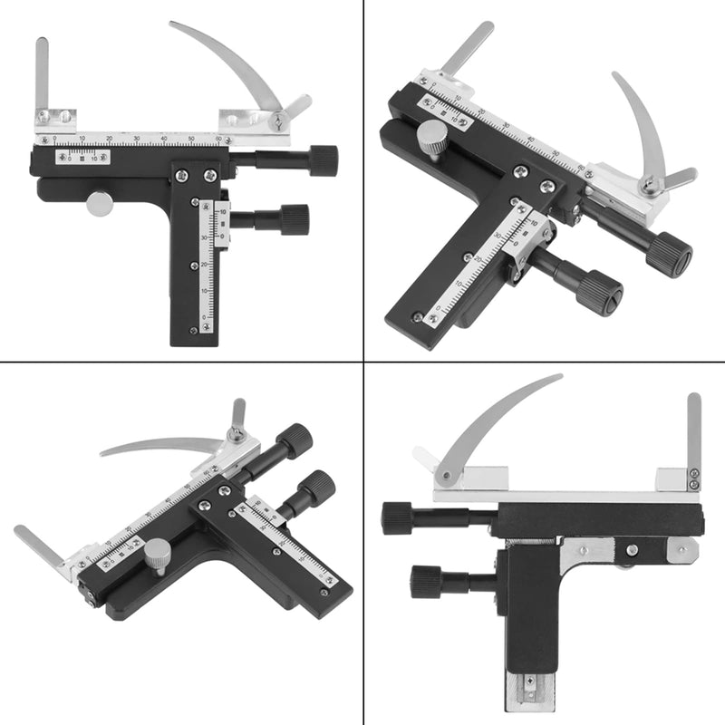 Movable Table Microscope, Professional Attachable Mechanical X-Y Movable Table Caliper for Microscopes