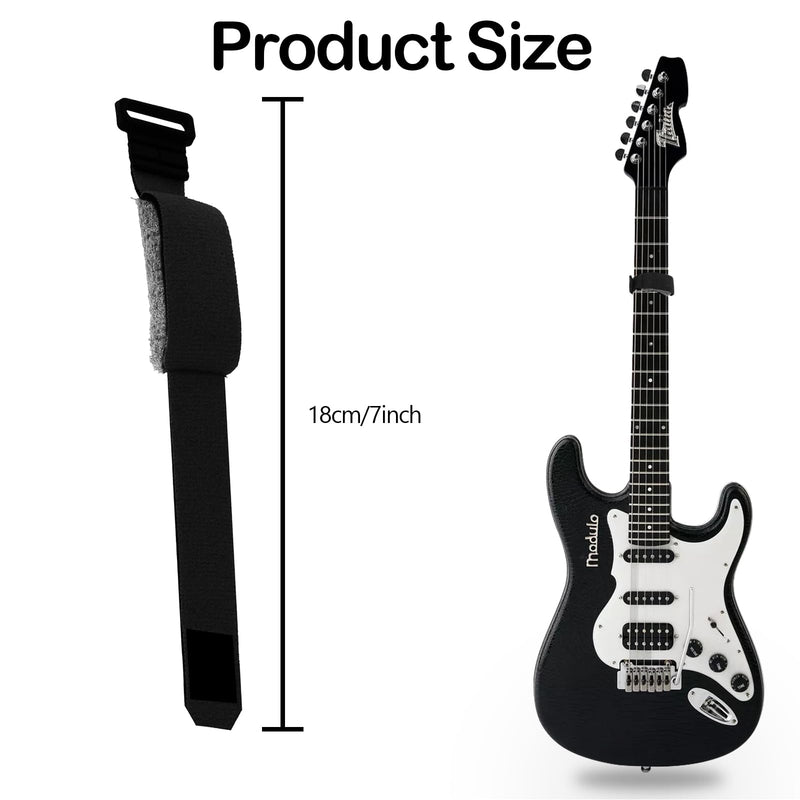 4 Pcs Guitar Mute Adjustable Guitar String Dampener, Guitar Fret Wrap Electric Guitar String Mute Dampener for Electric Guitar Instruments, Musical Instrument Accessories