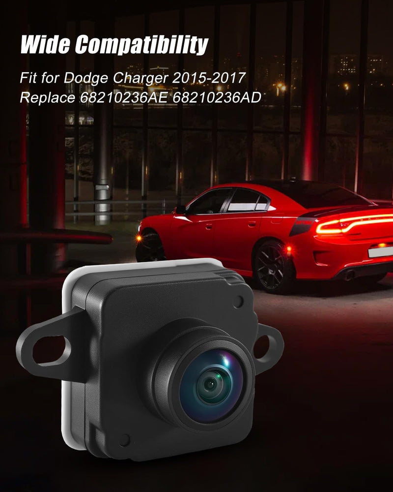 68210236AE Backup Camera Fit for Dodge Charger 2015-2017 | Replace 68210236AD V33-74-0002, 6 Pin Reverse Camera, Rear View Camera Component
