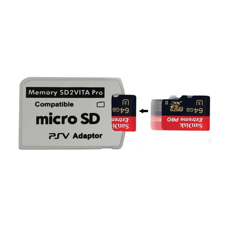 Funturbo Ultimate Version SD2Vita 5.0 Memory Card Adapter, PS Vita PSVSD Micro SD Adapter PSV 1000/2000 PSTV FW 3.60 HENkaku Enso System 1 Pack