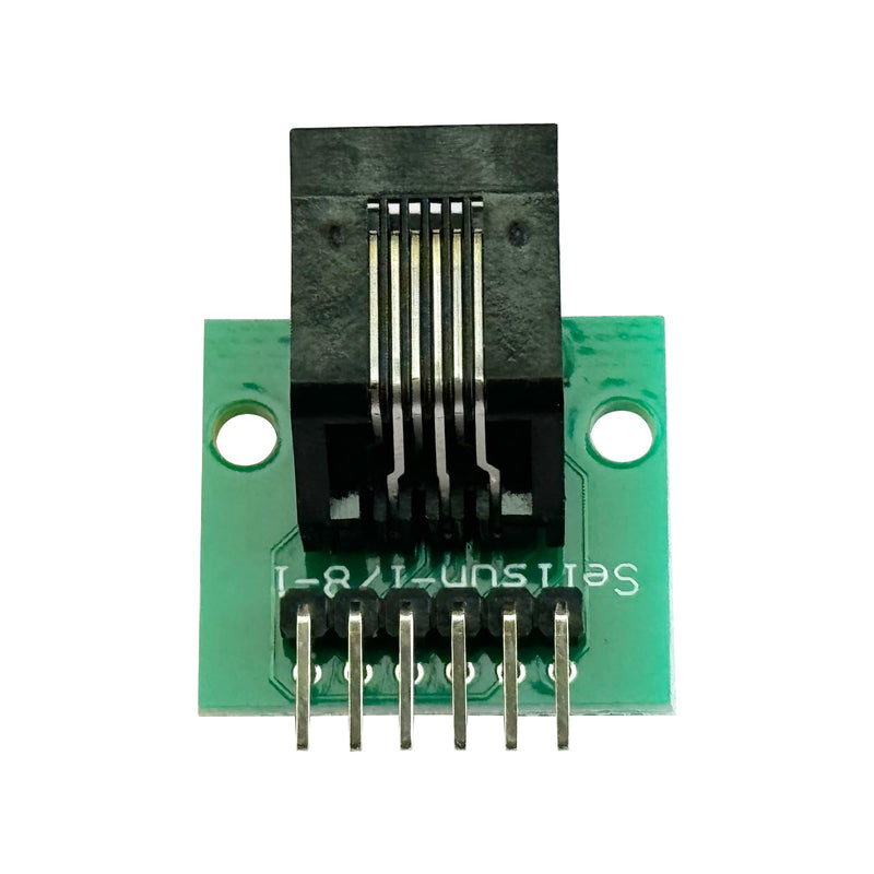 PENGLIN RJ11 Socket with Circuit Board, RJ11 6P6C Breakout Board with Pin, RJ11 6-pin Telephone Socket Adapter, Pack of 2
