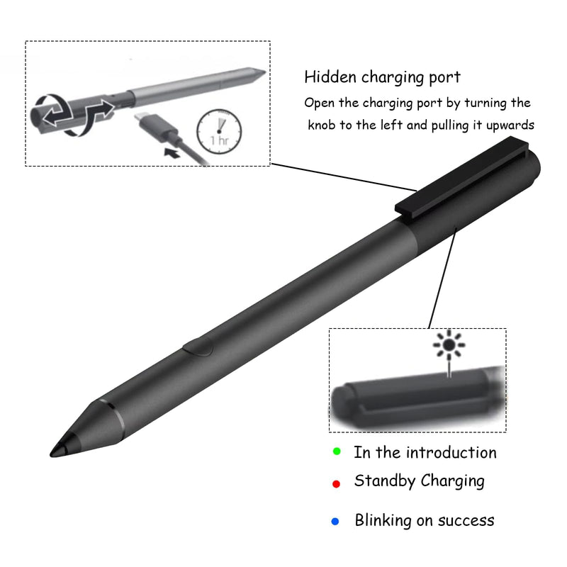 Tilt Pen for HP Tilt Pen SPEN-HP-03(2MY21AA) Compatible with HP Spectre X360/Envy X360/Pavilion X360 Laptop for Window 10