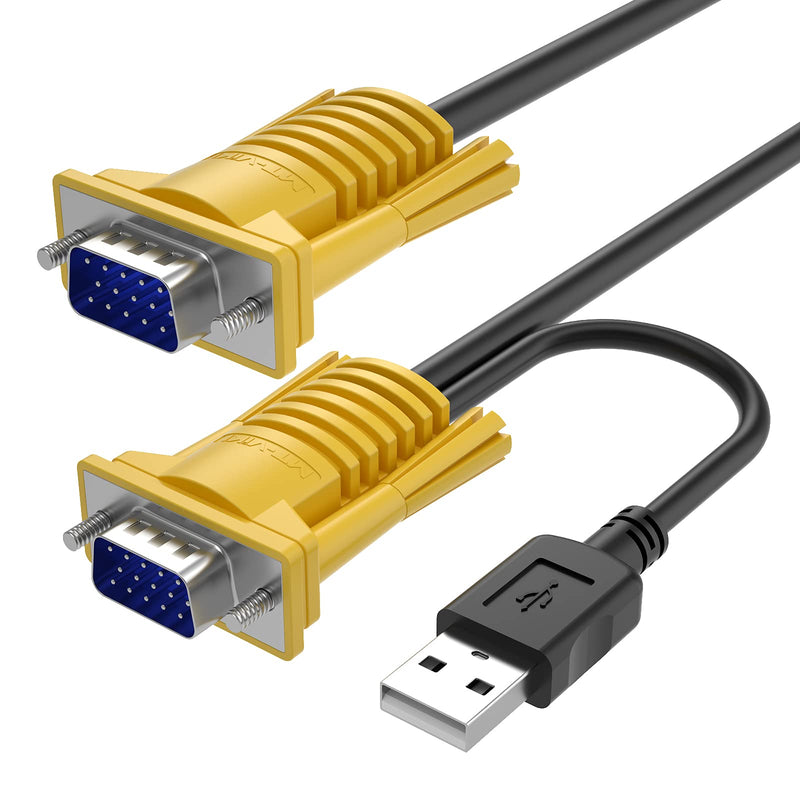 MT-VIKI 2-in-1 USB VGA KVM Cable for USB KVM Switch VGA (10ft 2packs) 10ft 2packs