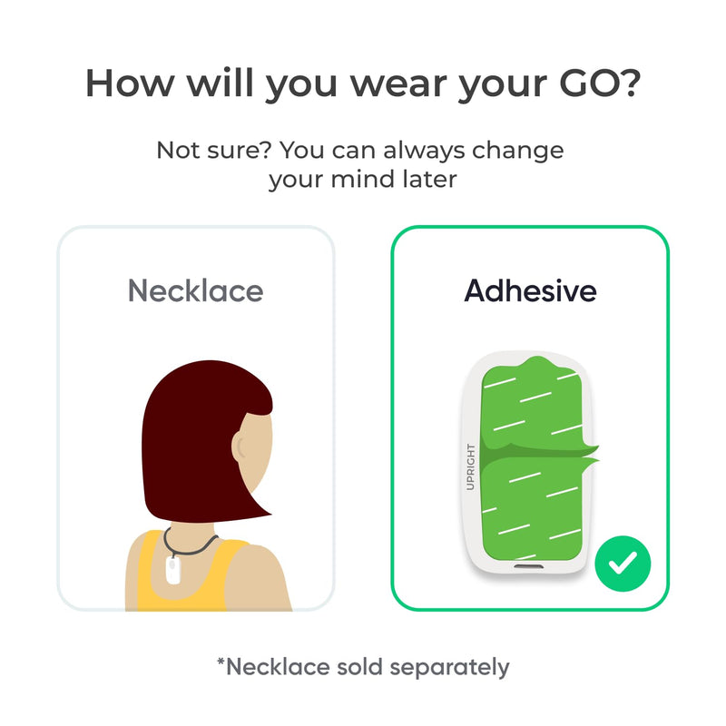 Upright GO S | Posture Trainer & Tracker for Women & Men with Smart App