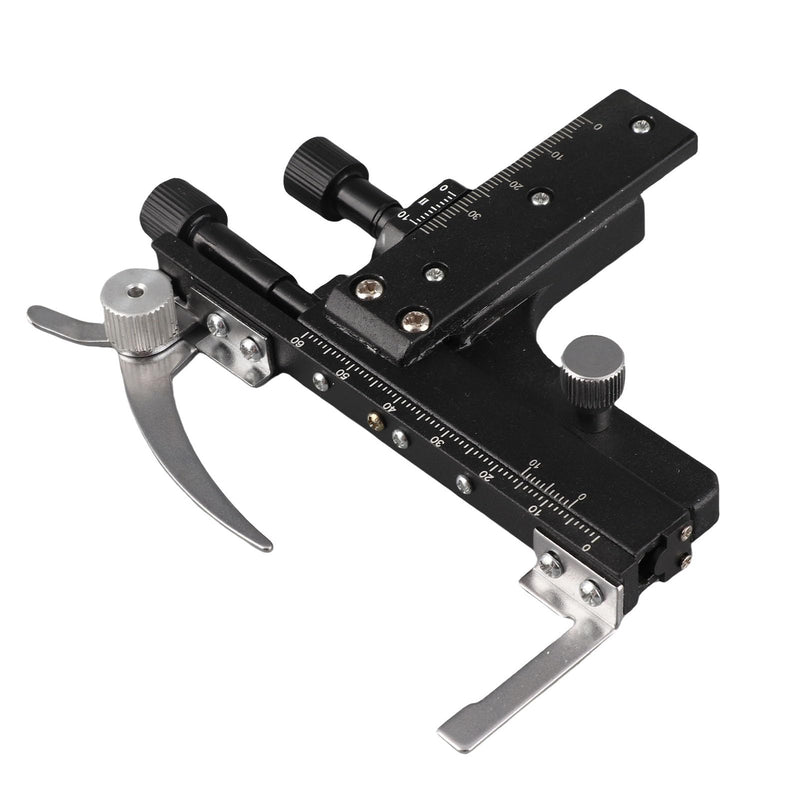 Professional Clip-on Mechanical X-Y Movable Stage Calipers with Scale for Microscope