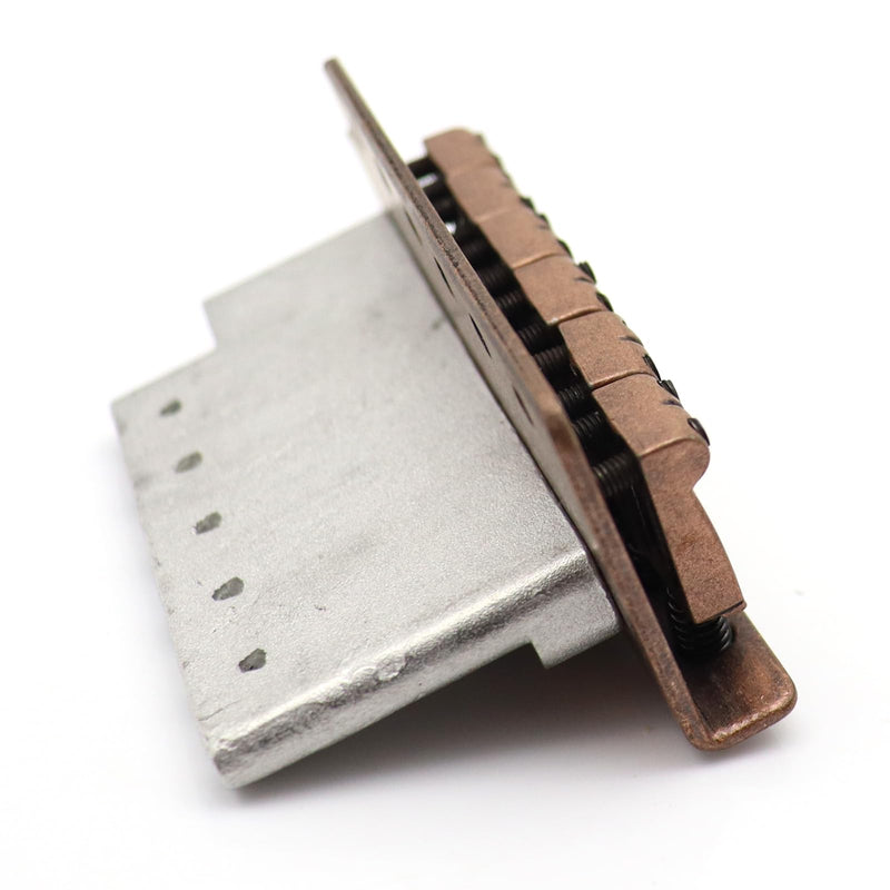 [AUSTRALIA] - 52.5mm ST Guitar Tremolo Bridge Vintage guitar bridge set for Squier/Mexico Fender Strat Stratocaster Electric Guitar Replacement (Red copper) Red copper 