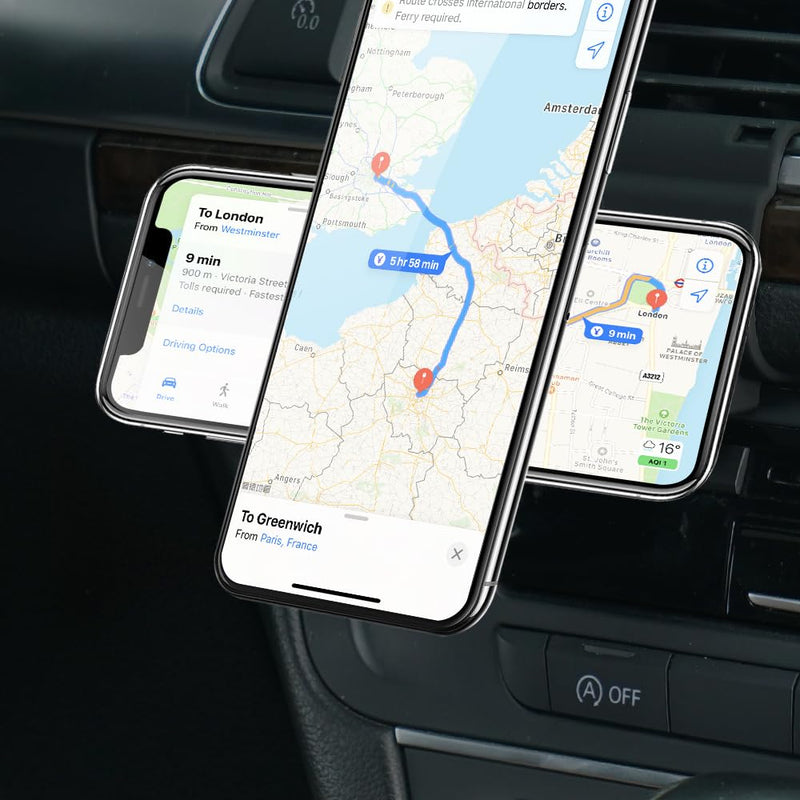 BEERTE fits for Magsafe Car Mount for Audi A6 S6 A7 S7 RS6 RS7 2012-2018 [20 Strong Magnets] Magnetic Phone Holder for iPhone 17 16 15 14 13 12 MagSafe Car Air Vent Phone Navigation Automobile Cradles