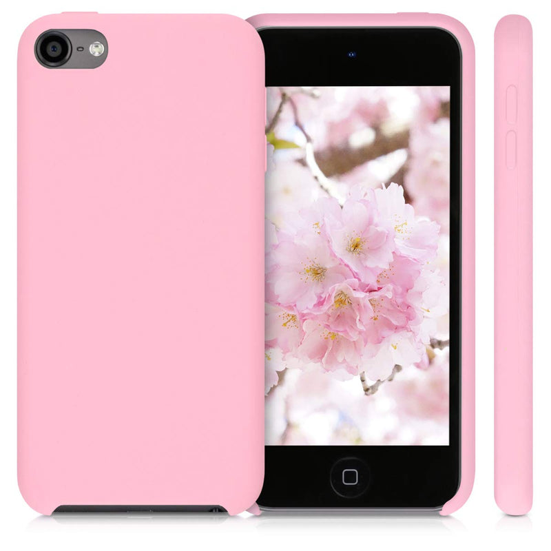 kwmobile TPU Silicone Case Compatible with Apple iPod Touch 6G / 7G (6th and 7th Generation) - Case Soft Flexible Protective Cover - Light Pink