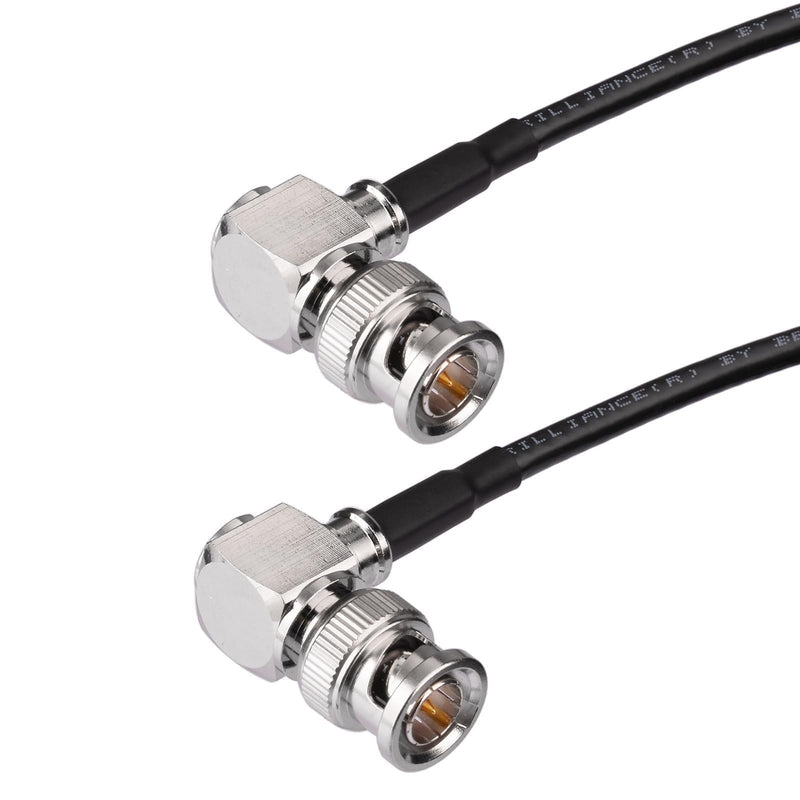 Superbat 3G/6G SDI Cable 15ft BNC Male to Male Belden 1855A Cable 75 ohm Right Angle SDI Cord Support HD-SDI/3G-SDI/4K/6K Video for Blackmagic Converter Monitor Switch Camera 16ft 1pcs right angle to right angle