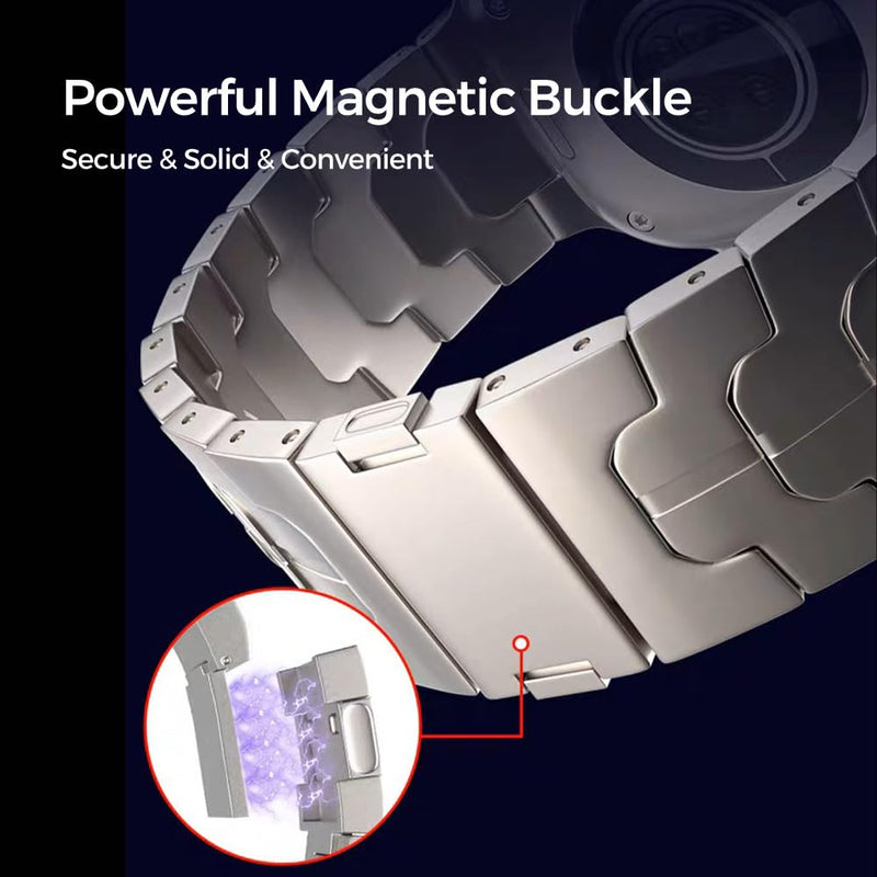 26mm Titanium Magnetic Metal Quick Fit Band Compatible for Tactix 8 51mm/Instinct 3 50mm/Fenix 8 51mm/Fenix 7X Pro,22mm Band for Tactix 8 47mm/Descent G2/Fenix 8 47mm 22mm