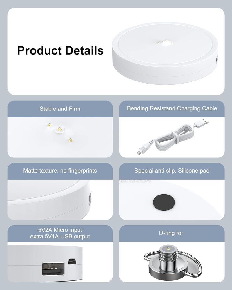 [AUSTRALIA] - Charging Dock Compatible with Ultimate Ears UE Boom 3, MEGABOOM 3, Blast & MEGABLAST Portable Waterproof Speaker. (White) White 