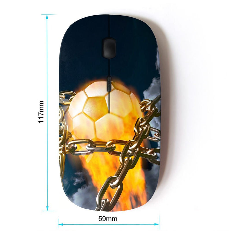 KOOLmouse [ Optical 2.4G Wireless Mouse ] [ Flaming Soccer Ball ]