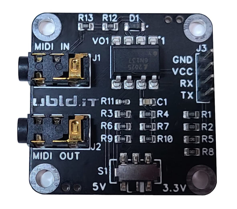 [AUSTRALIA] - ubld.it™ - MIDI 2.0 Breakout Board MV (Multi Voltage) 3.5mm TRRS 