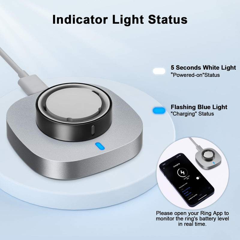 ZOOROO Charger Compatible with Ring Gen 4 Size 6 | Fast Charging Dock with USB-C Cable (Not Compatible with Ring Gen 5/3)