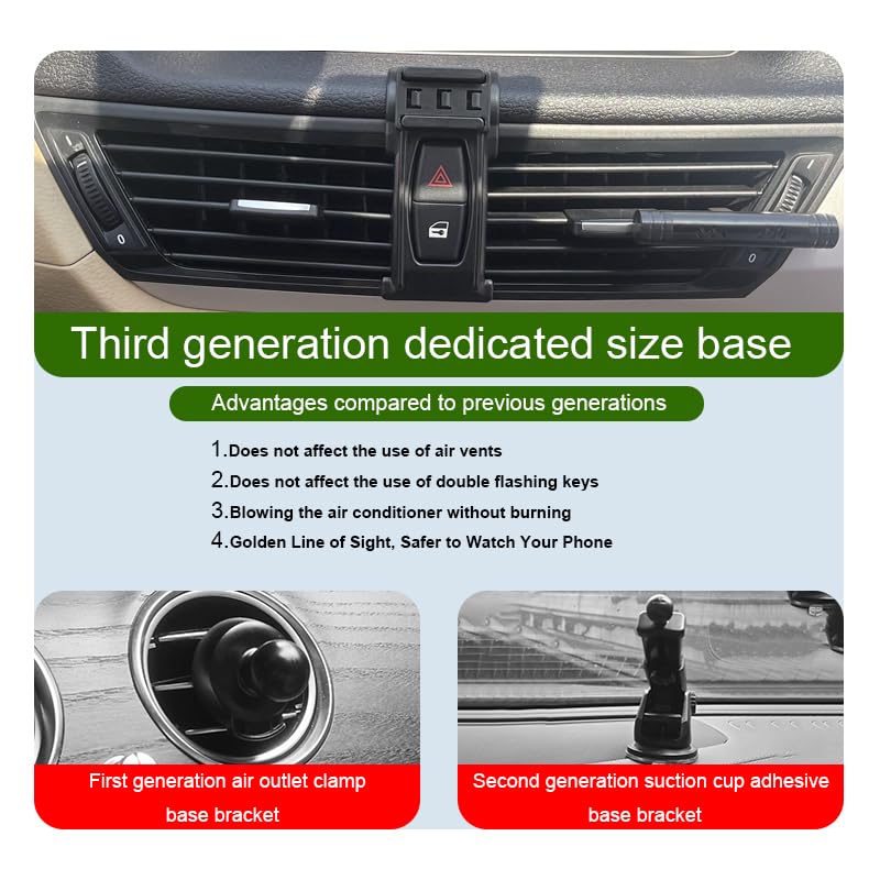 Car Phone Holder for BMW X1 Auto Accessories [ Only for 2013-2015 X1，Non Universal ] [ Auto Lock Hands Free Cell Phone Mount Car fits for iPhone & All Smartphones ]