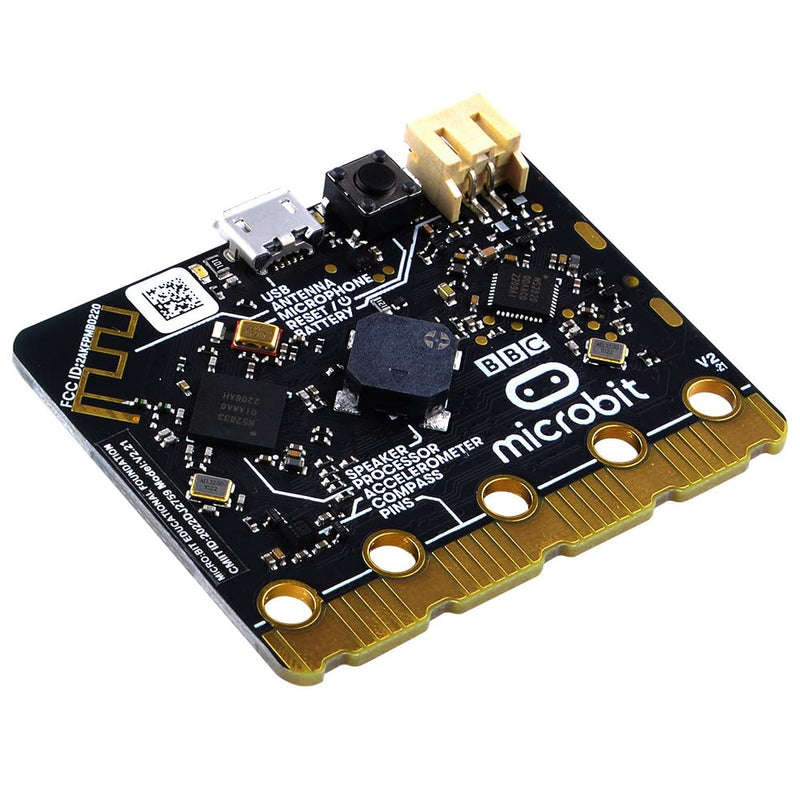 GeeekPi BBC Micro:bit V2.2 MB V2 Development Board for Coding and Programming (Micro USB Cable and Battery Holder Are Included)