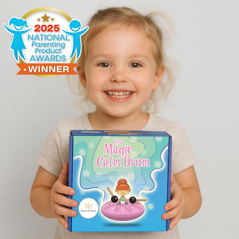 [AUSTRALIA] - Steel Drum | Handpan 6 Inch 8 Notes with Storybook and Songbook | Magic Calm Drum | Kids Musical Instruments for Ages 3–8 | Anger Management Toys | Music Gifts (Pink) Pink 