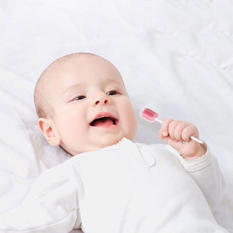 [AUSTRALIA] - Pack of 100 Sponge Sticks, Oral Care Sponge Sticks, Dental Cleaning Sponge Sticks, Portable Mouth Sponge Sticks, Sponge Sticks for Children and Adults 