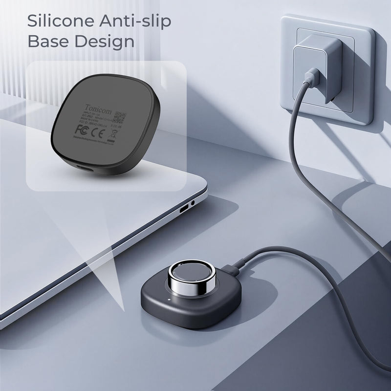 Compatible with Ou-ra Ring Gen4 Charger - Size 10 - Fast and Portable Charging Dock with USB-C Cable for Ou-ra Ring 4