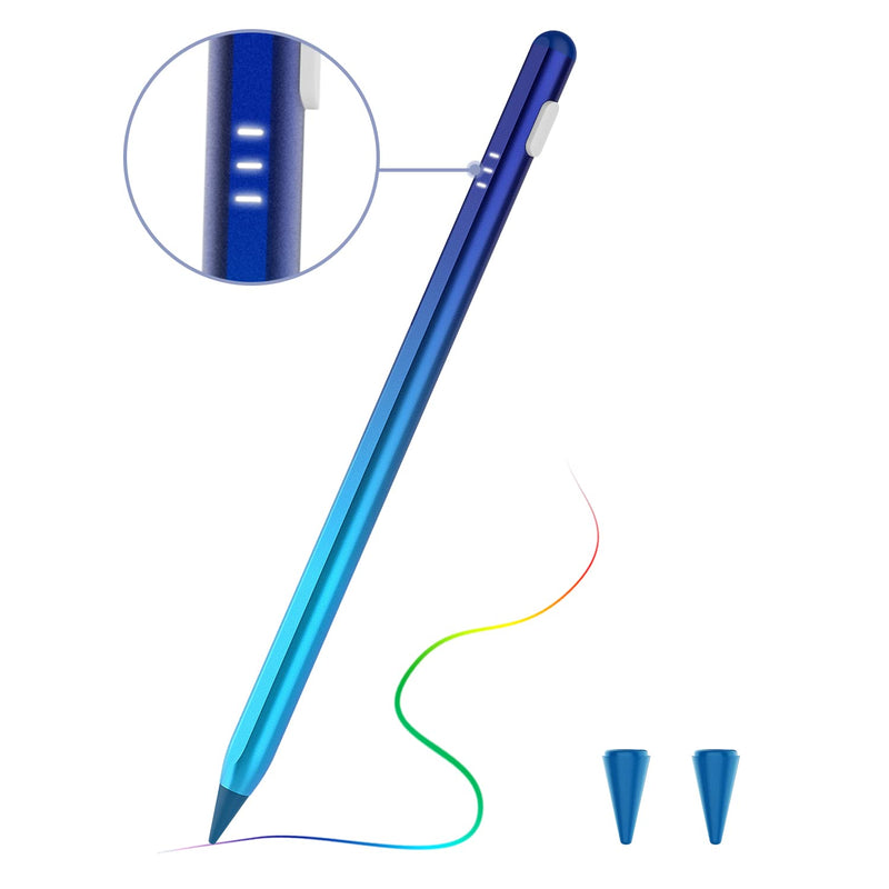 TiMOVO Stylus Pen for Apple iPad Palm Rejection Active Digital Tilt Magnetic Stylus Pencil for iPad 9/8/7/6th Generation,iPad Pro 12.9/11,iPad Air 5/4/3,Mini 6/5,Gradient Blue Gradient Blue