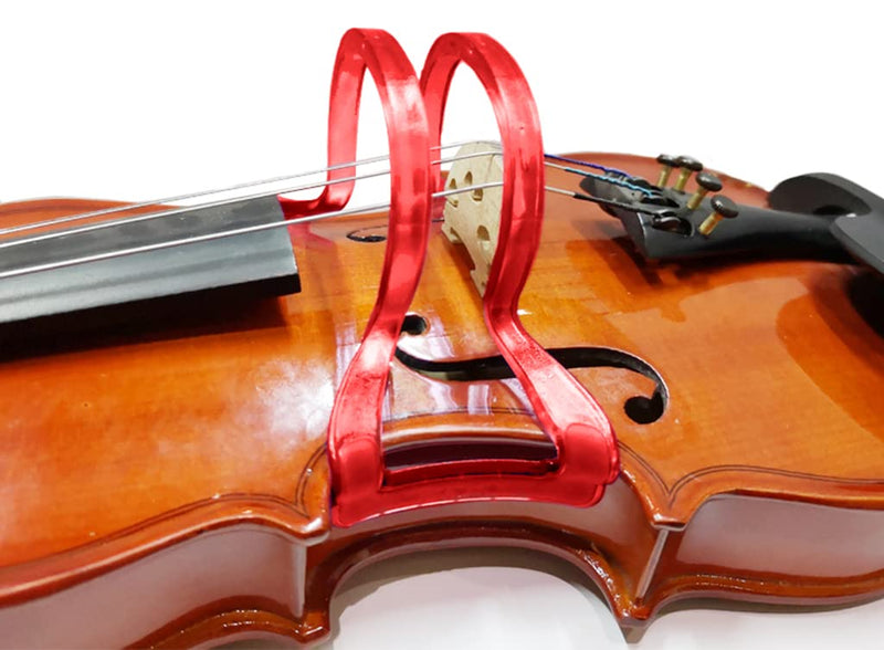 Violin Bow Corrector for 1/2-4/4 Violin Bow Collimator Guide Tool for Violin Beginner Teaches Proper Bow Holding Technique Accessory - Red