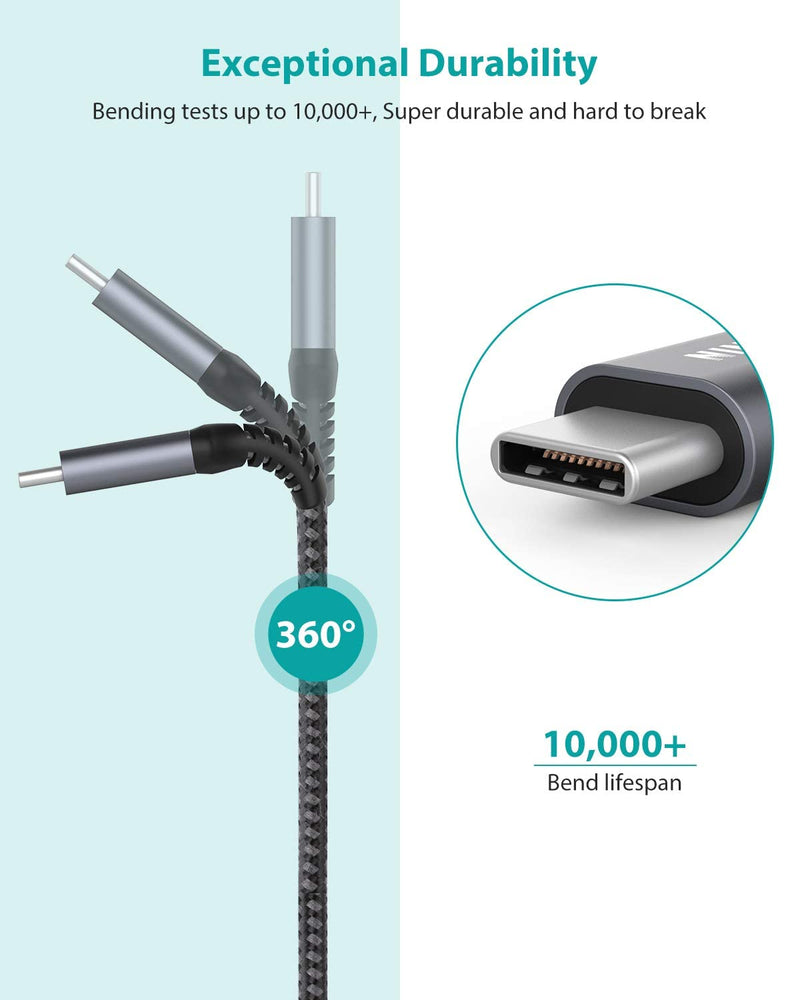 USB C to USB 3.0 Adapter [2 pack],NIMASO USB-C to USB Adapter,USB Type-C to USB,Thunderbolt 3 to USB Adapter OTG Cable for Macbook Pro/Air 2020/2018,iPad Pro 2020,Galaxy S20 S20+,Google Pixel and More GREY