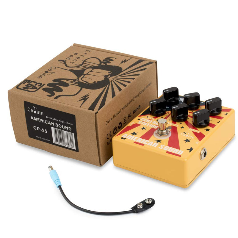 [AUSTRALIA] - Caline CP-55 American Sound Overdrive Guitar Effect Pedal, Amplifier Simulation 57 Deluxe AMP Pedal Effect 