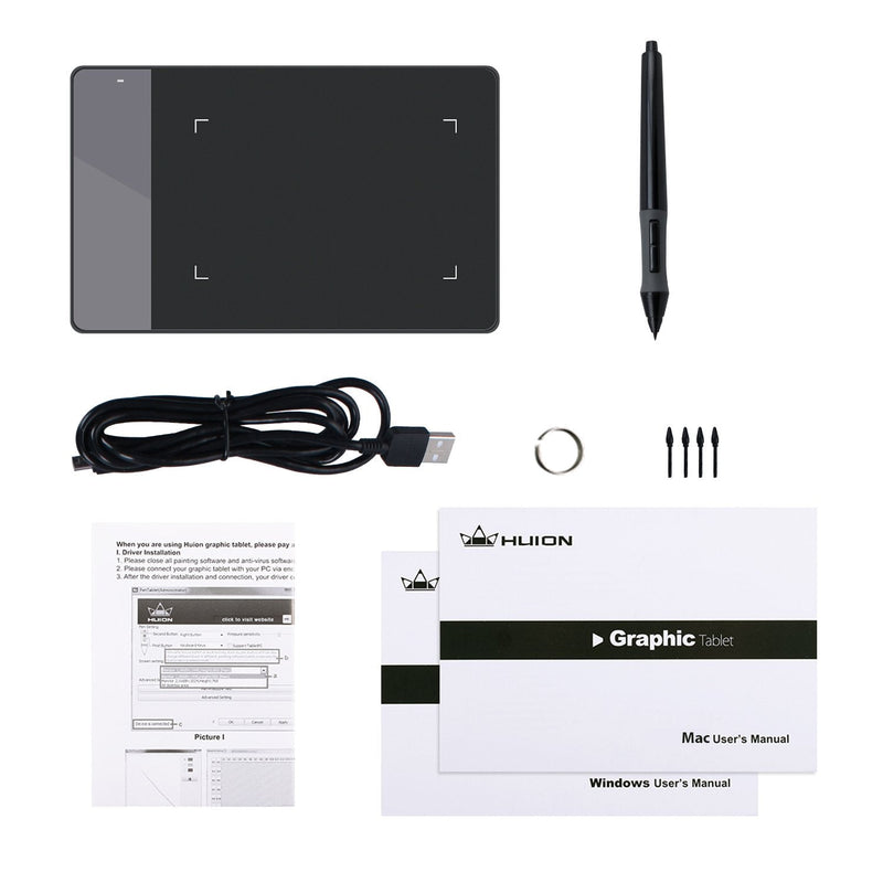 HUION 420 OSU Tablet Graphics Drawing Pen Tablet with Digital Stylus - 4 x 2.23 Inches