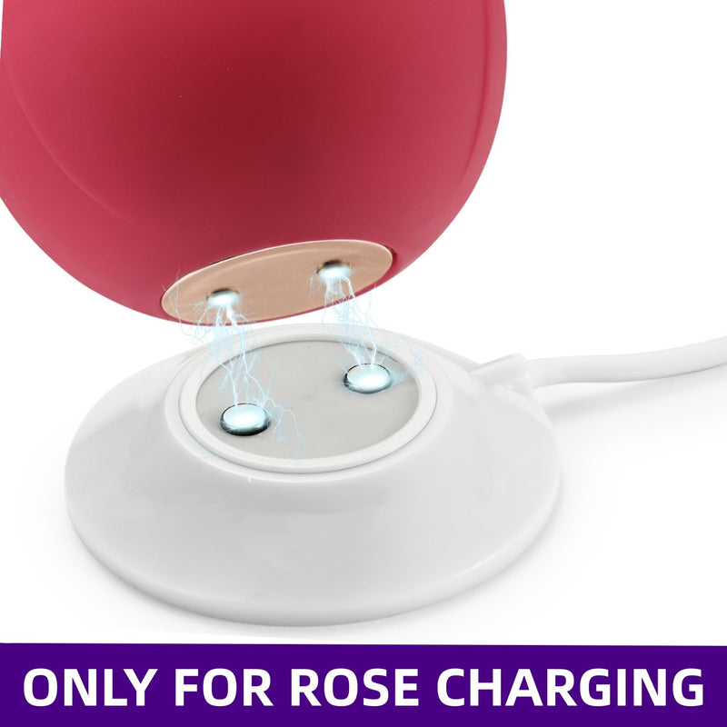 Rose Charger, Replacement Rose Standing Base Dock Station, Magnetic Fast Charging USB Cable Charger for Rose - 2 Pack, 2.5Ft