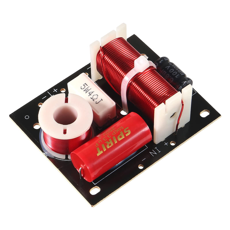 2pcs 400W Speaker Frequency Divider 2 Way Treble/Bass 2 Unit Hi-Fi Audio Speaker Crossover Filter Frequency Distributor DIY Module