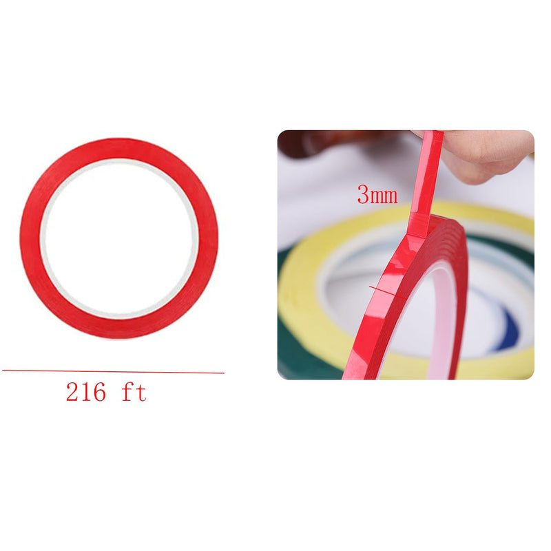 7 Rolls Violin Fingerboard Tapes, Violin Finger Guide Stickers, 216ft Cello Positions Practising Fingering Tape for Beginners Fretboard Note Positions. (7 Colors)