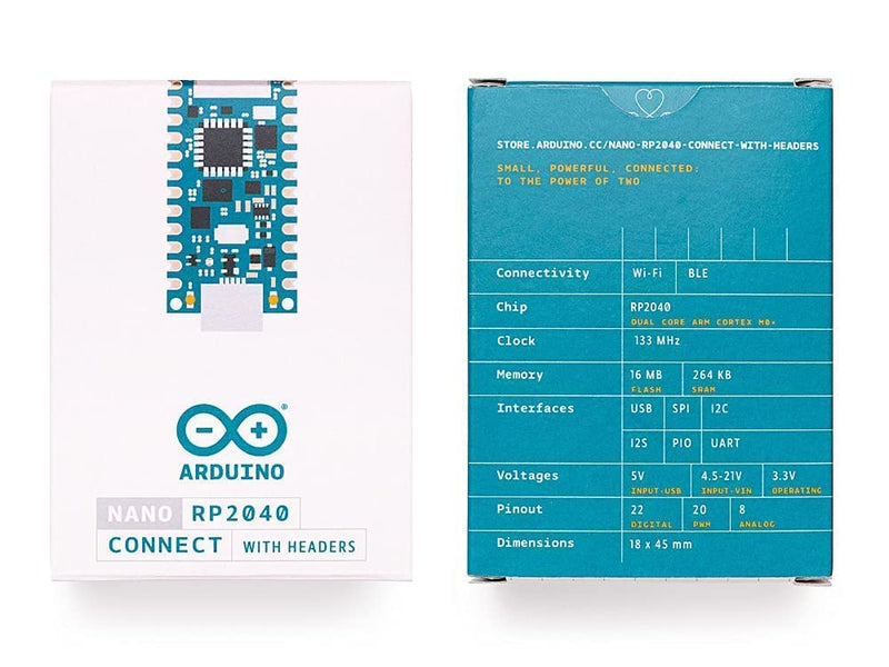 Arduino Nano RP2040 Connect with Headers