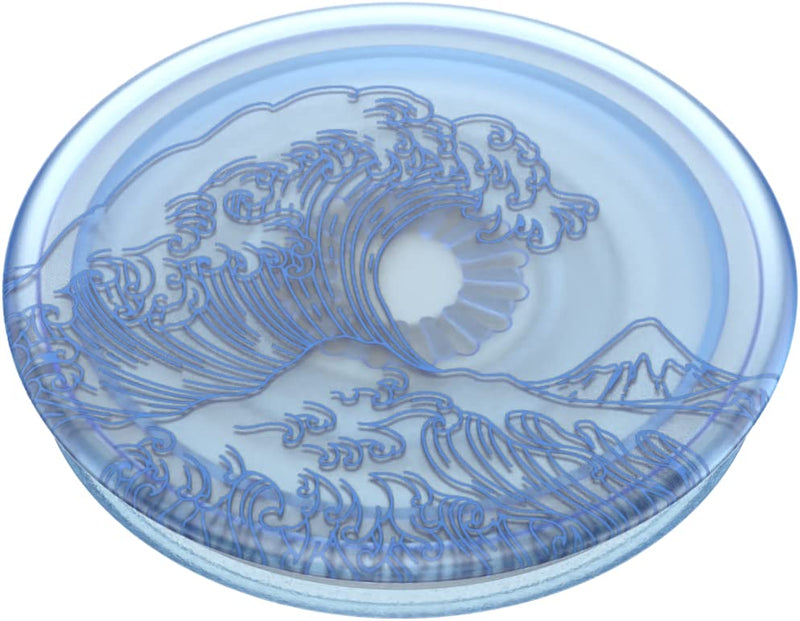 PopSockets Plant-Based Phone Grip with Expanding Kickstand, Eco-Friendly PopSockets for Phone -Translucent Ocean