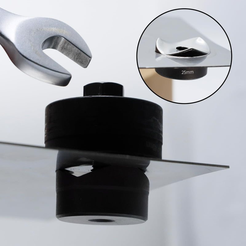 CCLIFE Hole Cutter 25 mm, Screw Hole Punch for Precise Hole Punching in Sink, Metal and Stainless Steel