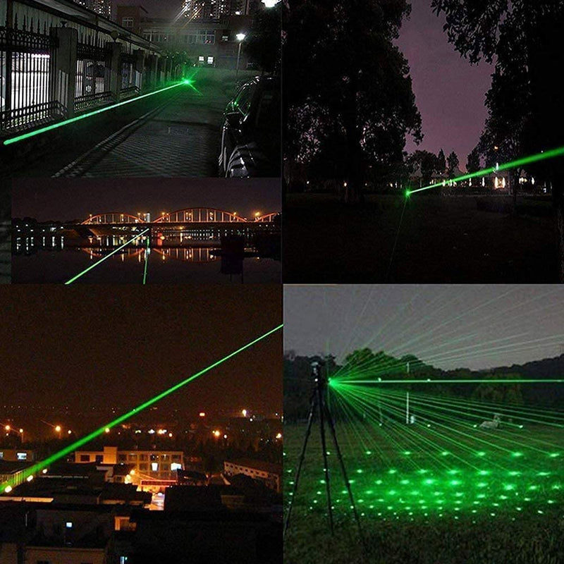 [AUSTRALIA] - Long Range Green Laser Pointer Beam with USB Charging, Presentation Remotes for Indoor Meetings, Presentation, Interactive Toys for Indoor Dogs Cats 