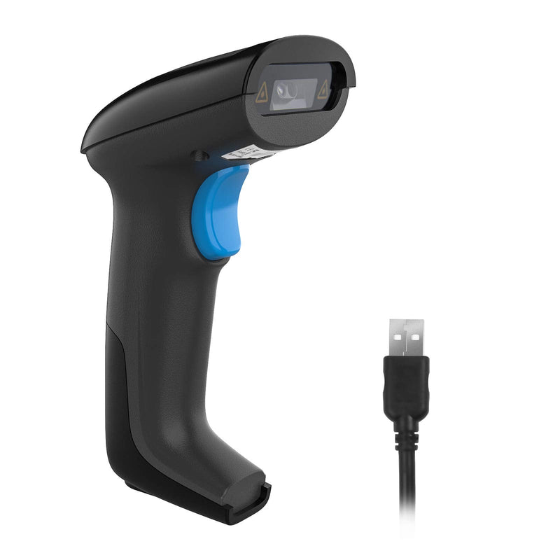 [AUSTRALIA] - REALINN USB 2D QR Barcode Scanner Wired, Automatic Handheld Code Reader Dustproof Waterproof Shockproof Plug and Play Fast and Precise for Mobile Payment, Store, Supermarket, Warehouse 