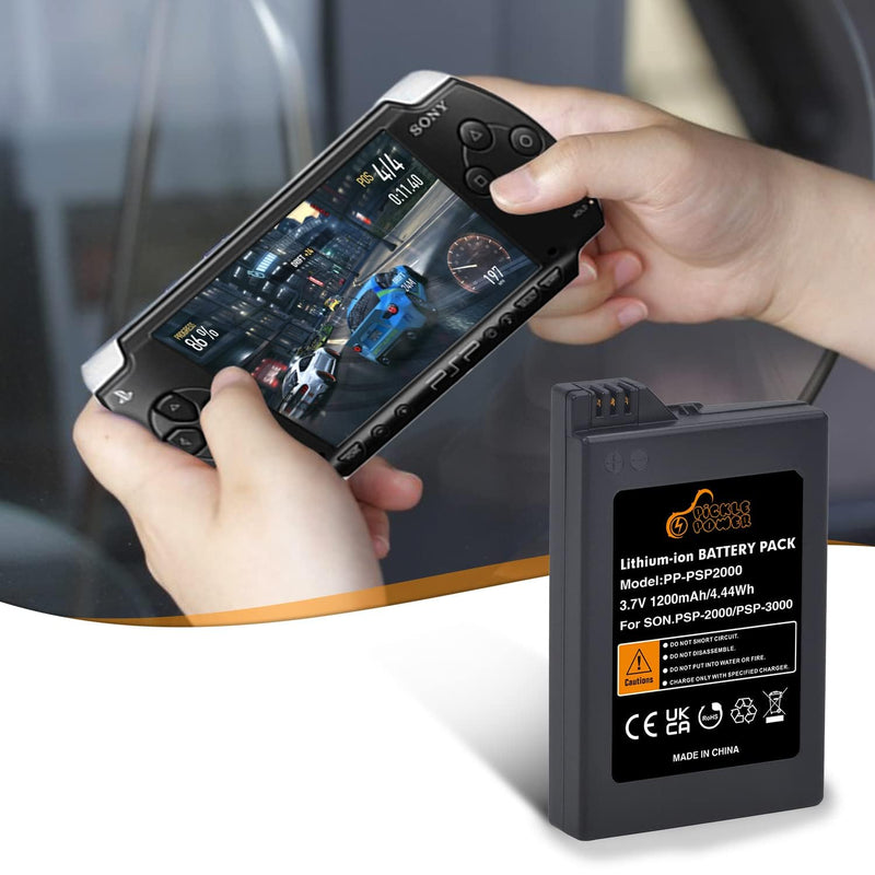 Pickle Power PSP-2000 Battery and LED Display Charger for Sony PSP 2000/3000 PSP-S110 Console PSP-3001 PSP-3002 PSP-3000 PSP-3004 PSP-2001 PSP-2002 PSP-2003