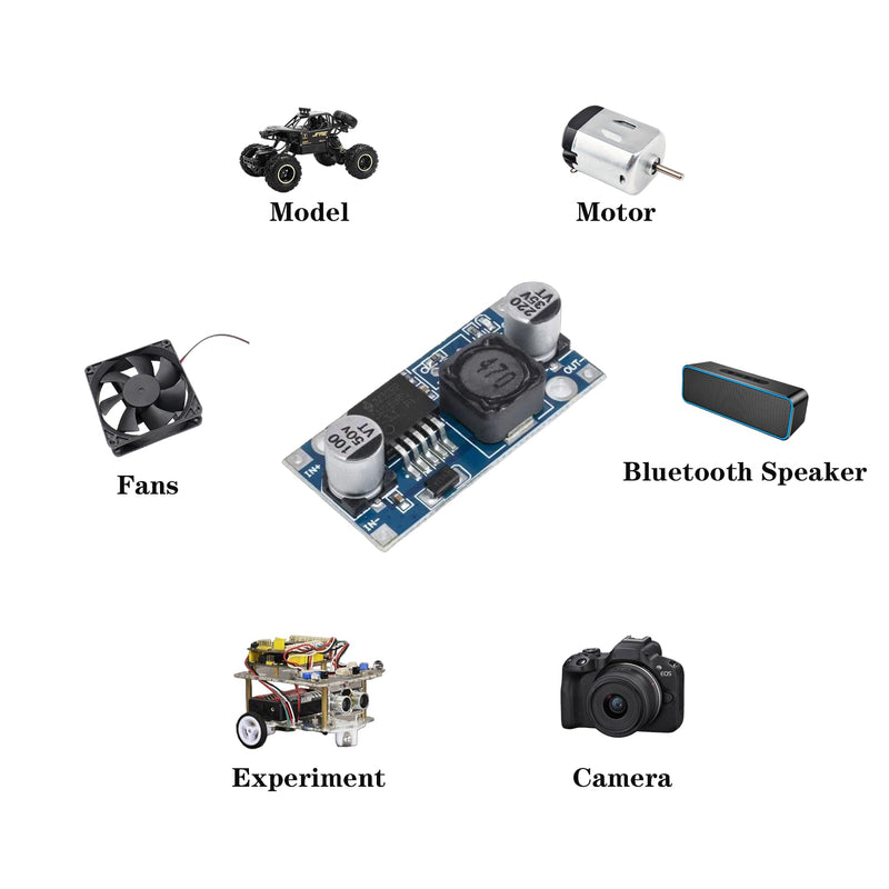 Idota Pack of 10 Step Down Converter, DC-DC 3A Buck Converter Voltage Regulator Adjustable Power Supply Downward Module, 3.2-46V to 1.25-35V DC to DC Converter Module