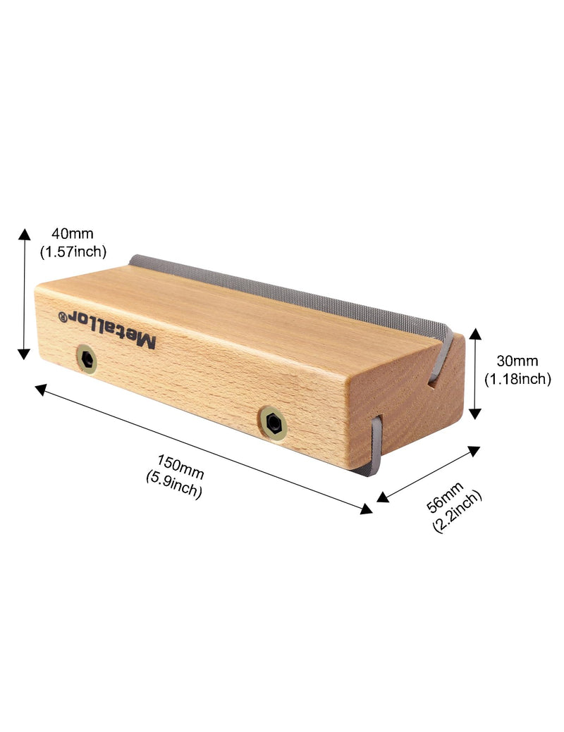 Metallor Guitar Fret Beveling File Wood Guitar Fret Crowning File Chamfering File Wood Cutting Edge Tool Fret End Dressing Guitar Luthier Tool Repair Tools.