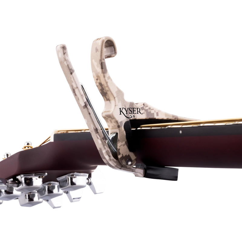 Kyser/Guitars for Vets Quick-Change Guitar Capo for 6-string acoustic guitars, KG6G4V2A Desert Camo