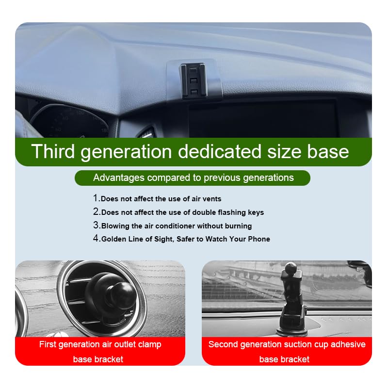 Car Phone Holder for Ford Focus Auto Accessories [Only for 2012-2018 Focus] [Auto Lock Hands Free Cell Phone Mount Car fits for iPhone & All Smartphones]