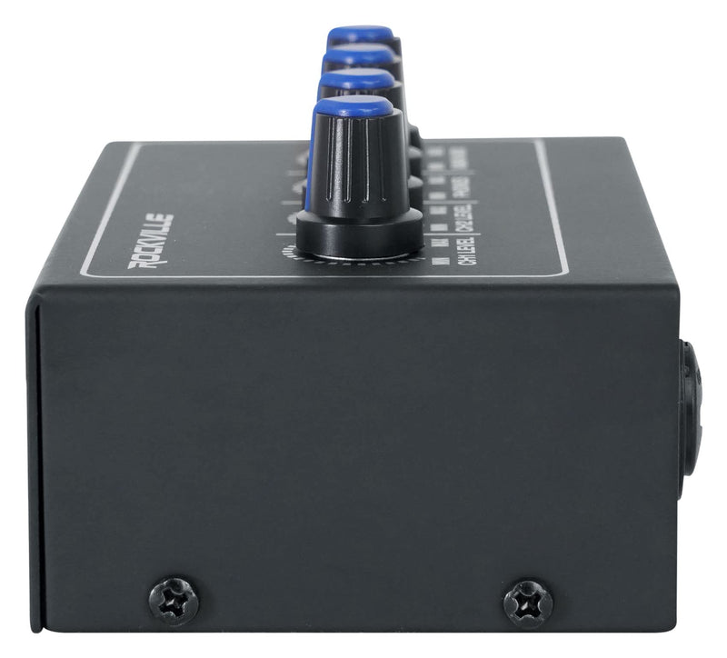 Rockville Rock-U MINI 2x2 USB Computer Recording Interface 24 Bit 192Khz Home Studio, Black