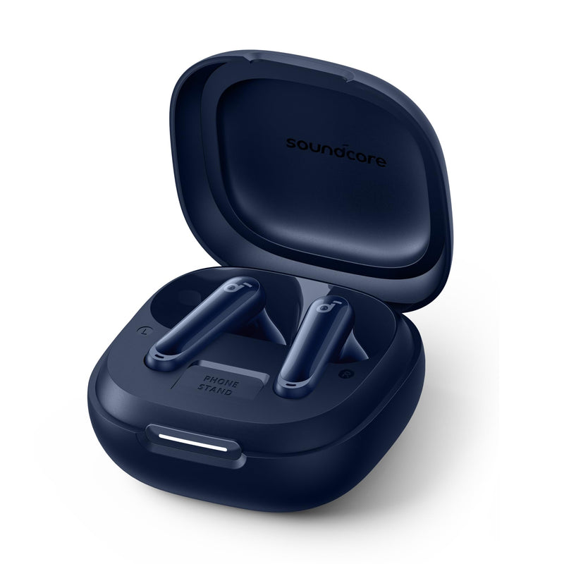 Soundcore P40i by Anker Noise Cancelling Earbuds with Adaptive ANC | Heavy Bass, 60H Playtime, 2-in-1 Case and Phone Stand, IPX5, Wireless Charging, Bluetooth 5.3 Blue