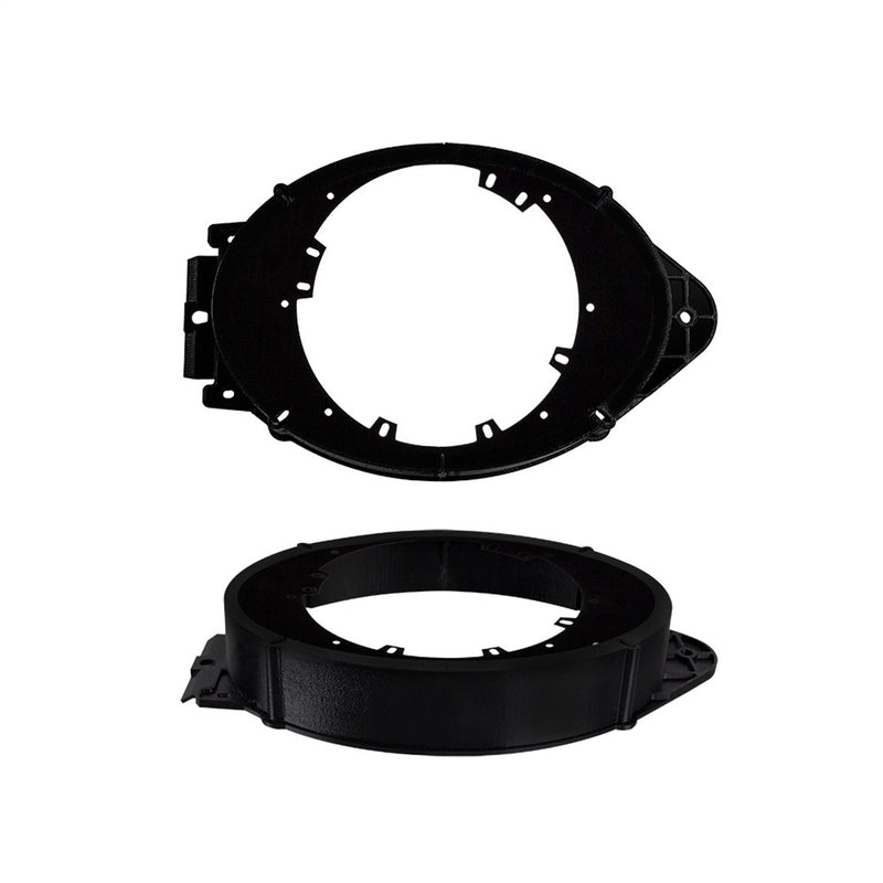 Metra 82-3006 6" to 6-3/4" Speaker Adapter for GM Multi 05-Up & Metra 82-3005 6" to 6-3/4" Speaker Adapter for Select GM Trucks/Chevy Malibu 2014-Up,Black Adapter + Adapter 82-3005 Standard Packaging