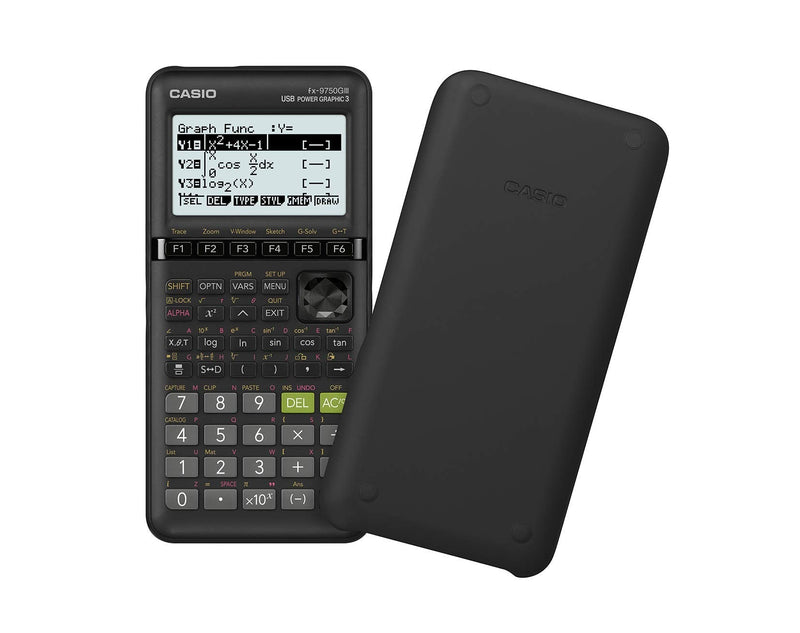 Casio fx-9750GIII Graphing Calculator, Python Programming, Black | Natural textbook display with Python programming; ideal for exams, STEM & advanced math