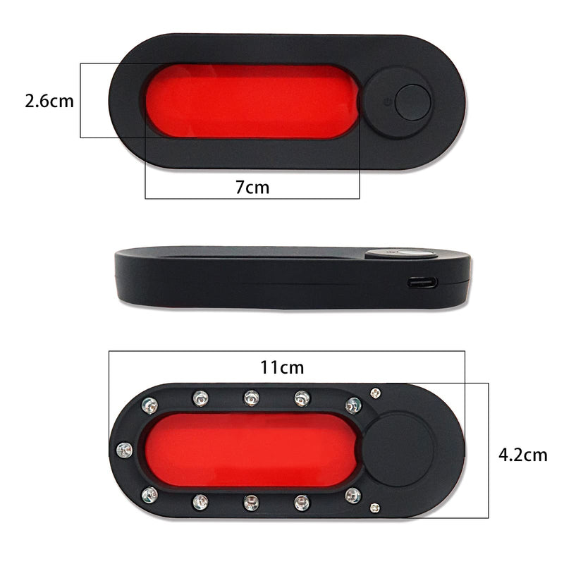Hidden Camera Detector, LED Hidden Device Detector with Infrared Viewfinders - Pocket Sized Anti Spy Camera Finder Locates Hidden Camera in AirBnB, Hotels and Bathroom