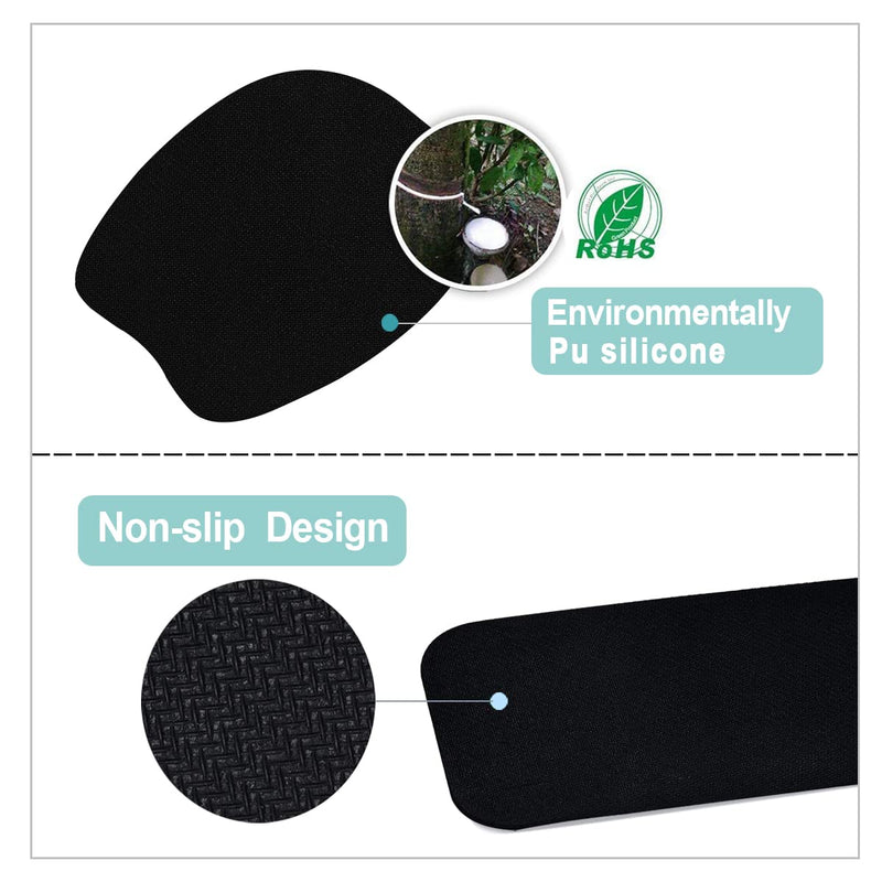 Keyboard Wrist Rest Mouse Pad Wrist Support for Computer/Laptop Memory Foam Keyboard Pad Ergonomic Hand Rest Wrist Cushion for Home Office Gaming - Green Marble