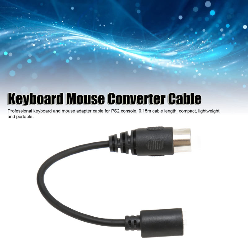 [AUSTRALIA] - Keyboard Converter Cable, 5 Pin DIN Male to 6 Pin Din Female Adaptor, 5 Pin DIN to PS/2 Cable Adapter 