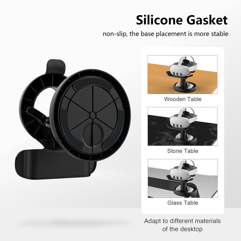 AMVR Handle Attachments Compatible with Meta/Oculus Quest 3 Accessories&AMVR Stand Holder Compatible with Quest 3/Quest 2/Pico 4/for PSVR 2