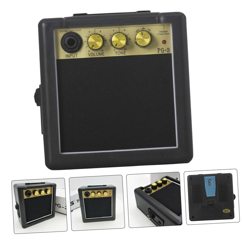 Happyyami Mini Guitar Amplifier Portable Compact Guitar Speaker Mini Loudspeaker for Acoustic and Electric Guitar